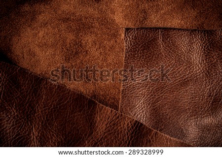 Dark Brown Leather for Concept and Idea Style of Fine Leather Crafting, Handcrafts Work Space, Handmade Leather handcrafted, leather worker. Background Textured and Wallpaper.