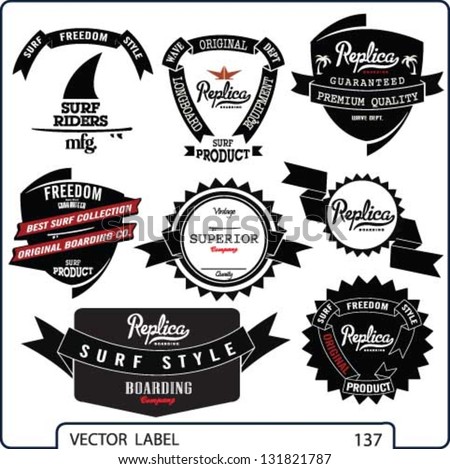 surfer vector set.vintage surf elements.vector retro surf label set surfer vector set.vintage surf elements.vector retro surf label set