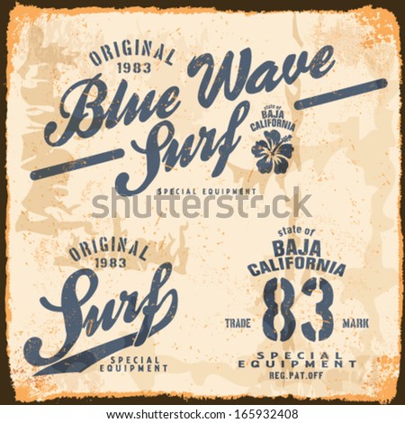 vector illustration drawing.california surf beach summer tropical heat print wave surf riders legendary vector t-shirts print vector illustration drawing.california surf beach summer tropical heat print wave surf riders legendary vector t-shirts print