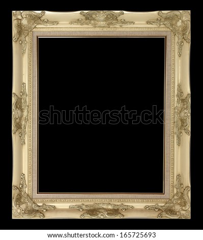 picture frame isolated on black  background