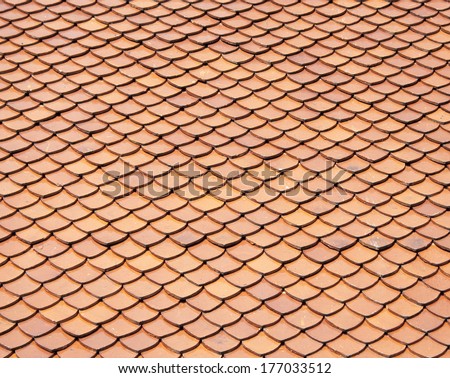 Roof tiles background tiles sun protection construction.