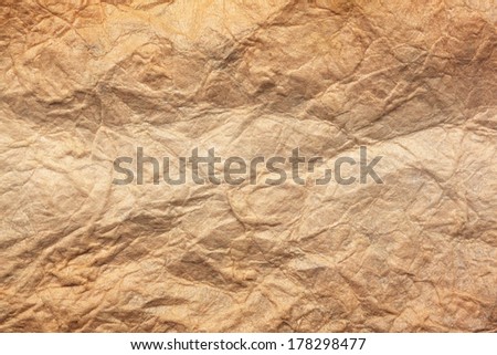 Paper texture brown paper sheet. Sheets of crumpled paper.