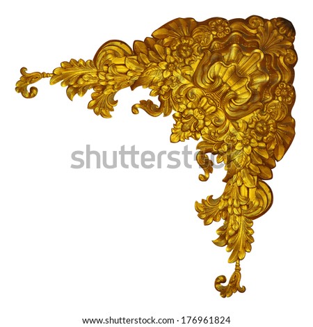 Ornament elements vintage gold floral designs Ornament elements vintage gold floral designs