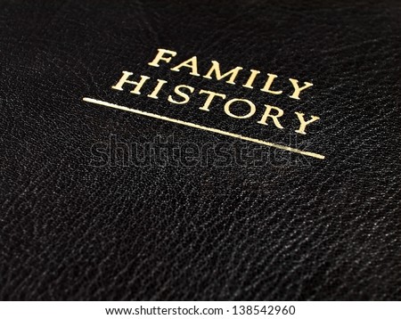 A Black Leather Bound Book Cover that Reads \