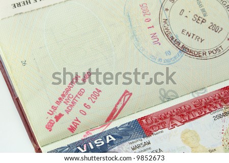 Passport with USA visa
