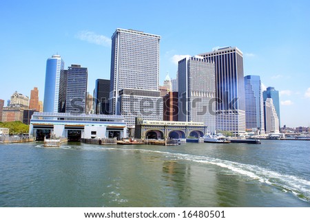 Manhattan - view from Staten Island ferry