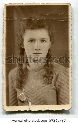 Vintage portrait of a woman