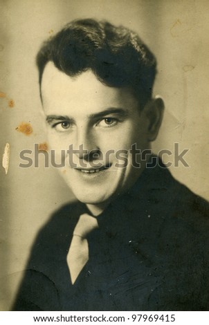 Vintage photo of man (1947)