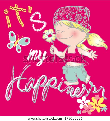 Baby Hippie Girl cartoon Baby Hippie Girl cartoon