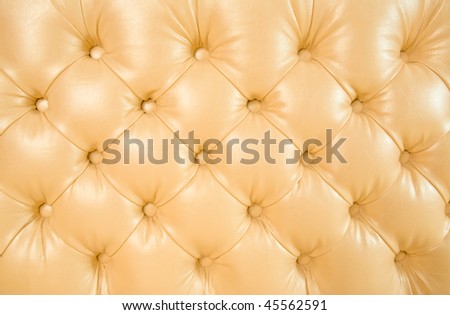 Fine leather upholstery of furniture