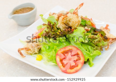 Soft shell crab salad