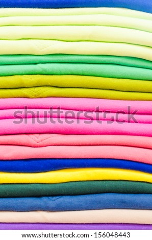 Colorful cotton shirt texture