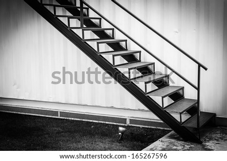 Black metal Staircase