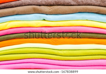 Colorful cotton shirt texture