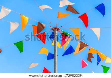 Color party flags