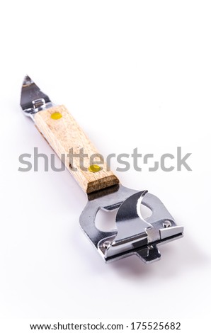 Can opener on isolated white background