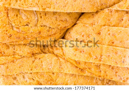 Wheat bread texture for background