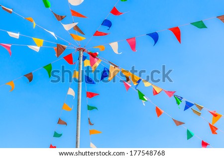 Color party flags