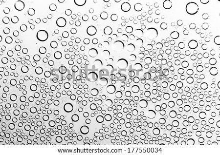 Water drop on black and white background (Process dark black and white style pictures)