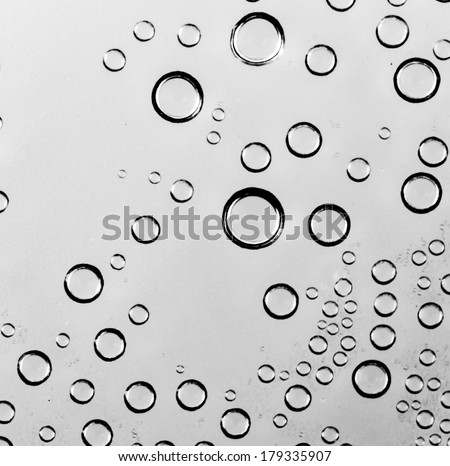 Water drop on black and white background (Process dark black and white style pictures)