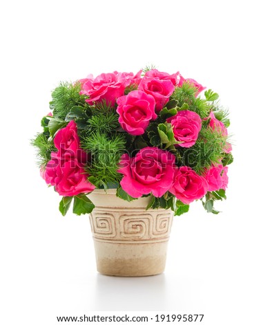 Rose bouquet isolated on white