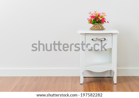 Flower on bedside table