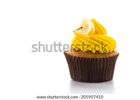 Cupcakes isolated on white