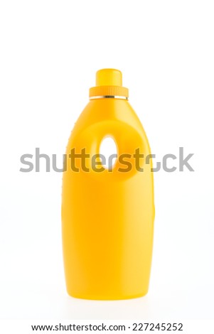 Fabric softener bottle isolated on white background