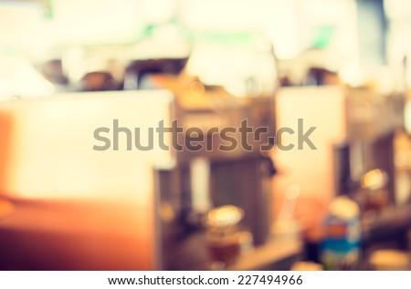 Coffee shop blur - vintage style effect pictures