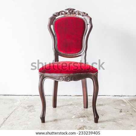 Red Vintage sofa