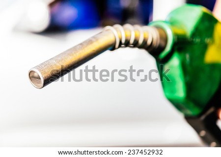 Gas fuel - Selective focus on head pump process Vintage effect style pictures