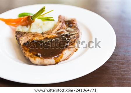 Pork chop steak