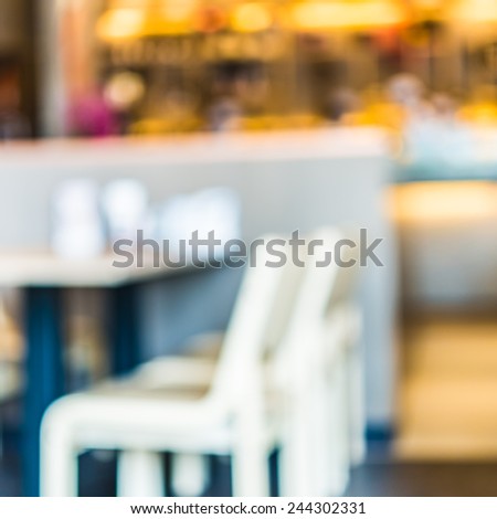 blur restaurant background