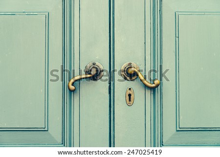 Door knob - vintage effect style pictures