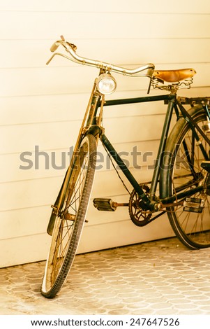 Old vintage Bicycle - vintage effect style pictures