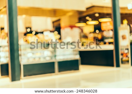 Blur department store background - vintage effect pictures