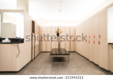 Abstract blur locker room background