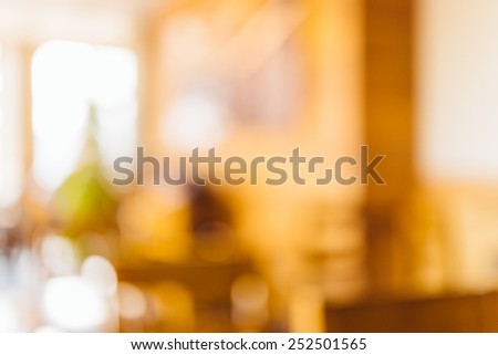 Blur Restaurant background - vintage effect