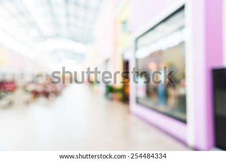 Abstract blur shopping background