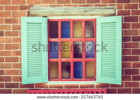 Vintage window - vintage effect