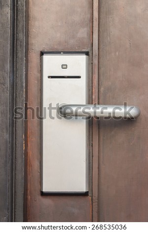 Digital handle card door lock , security system