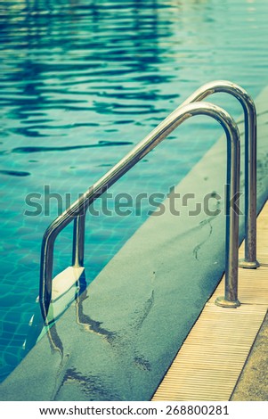 Staircase pool - vintage filter