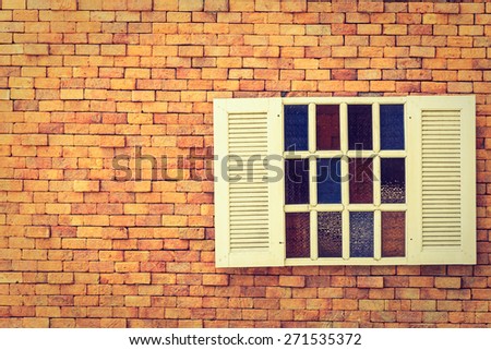 Vintage window - vintage effect