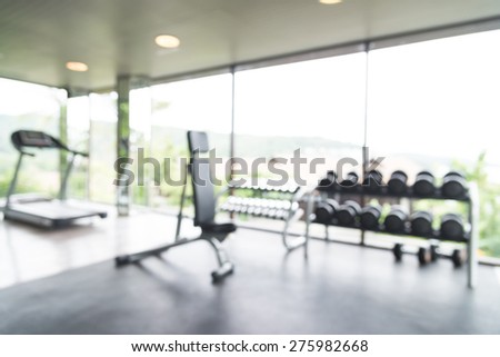Abstract blur fitness gym background