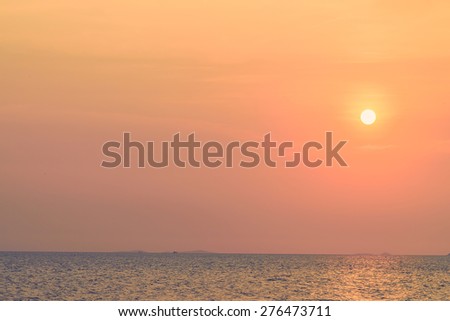 Sun and sea - vintage filter