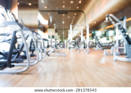 Abstract blur gym background