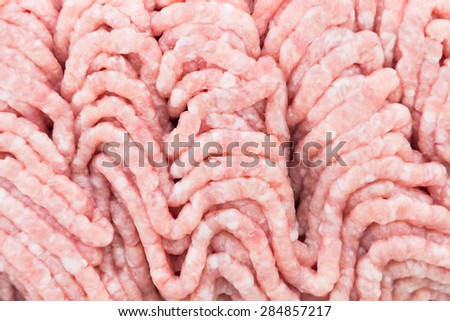 Raw minced pork meat textures for background