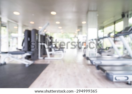 Abstract blur fitness gym background