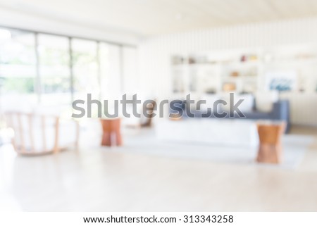 Abstract Blur living room background