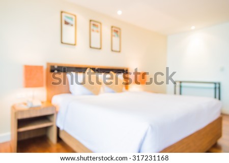 Abstract blur bedroom background